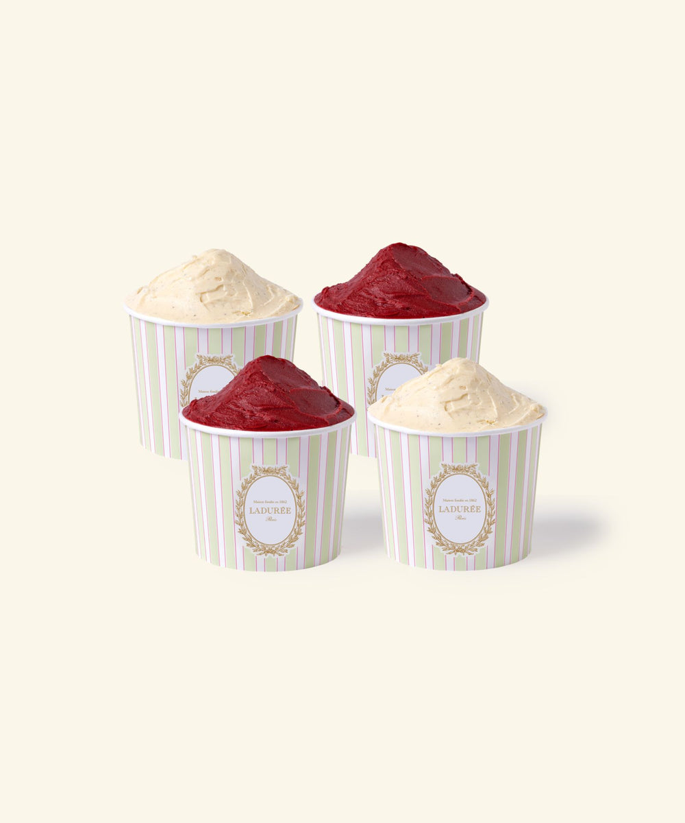 Assortiment de Glaces "Vanille & Framboise"