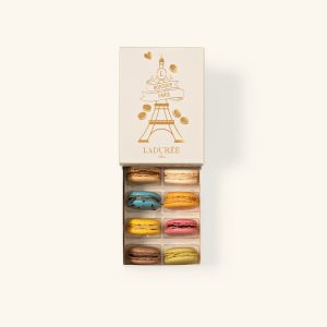 Coffret de 8 macarons "Bonjour Paris"