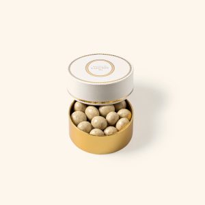 Coffret de perles chocolatées noisette vanille