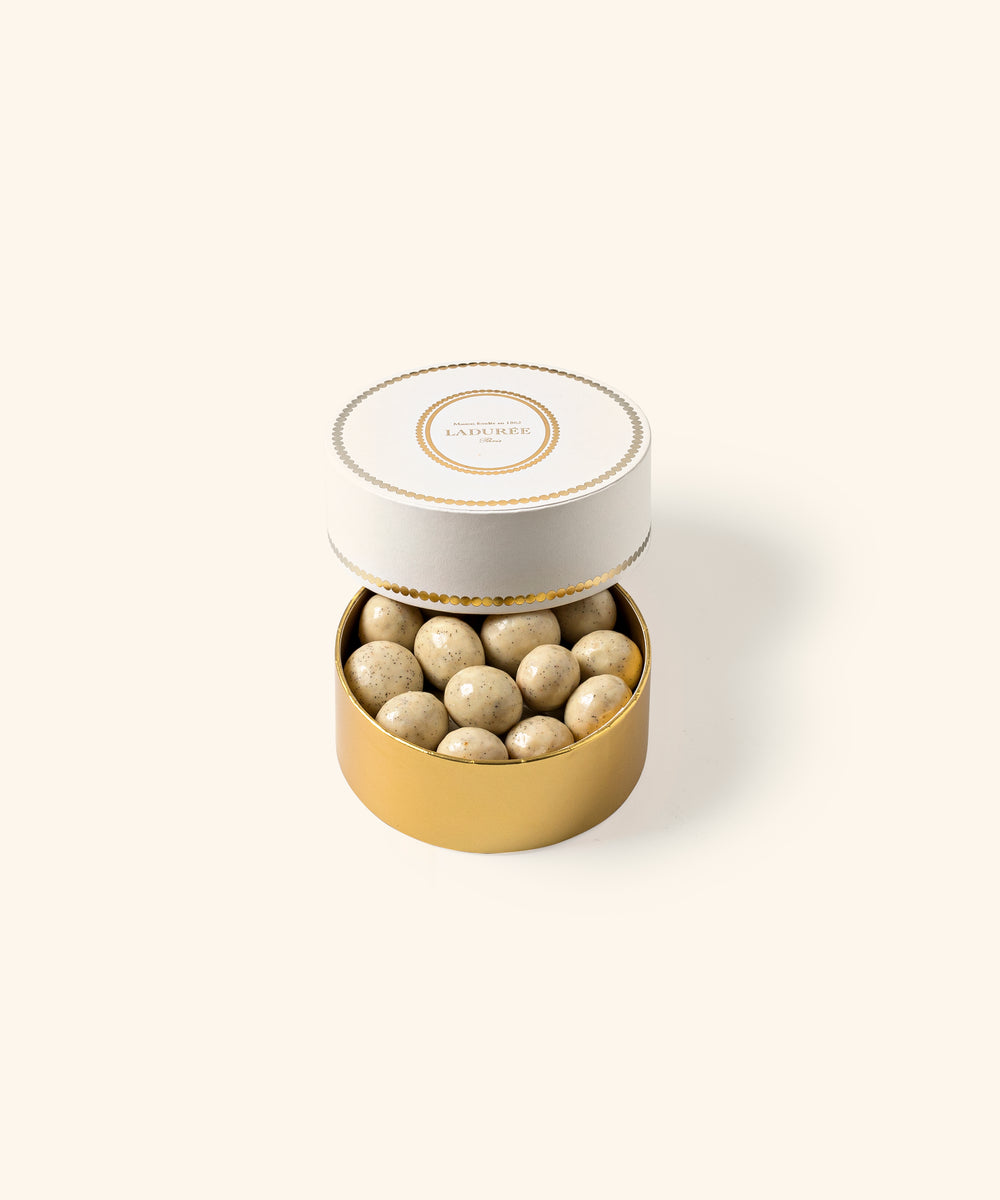 Coffret de perles chocolatées noisette vanille