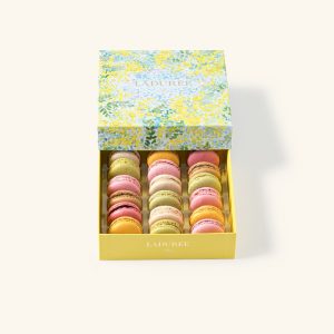 Coffret de 18 macarons "Mimosa"