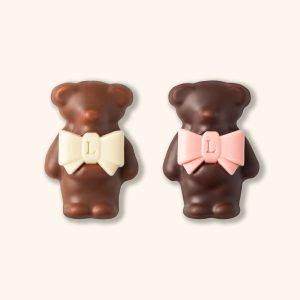 Duo d'oursons guimauve Ladurée - Chocolat au lait et noir