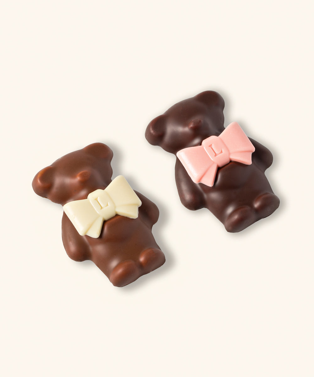 Duo d'oursons guimauve Ladurée - Chocolat au lait et noir - Image 2