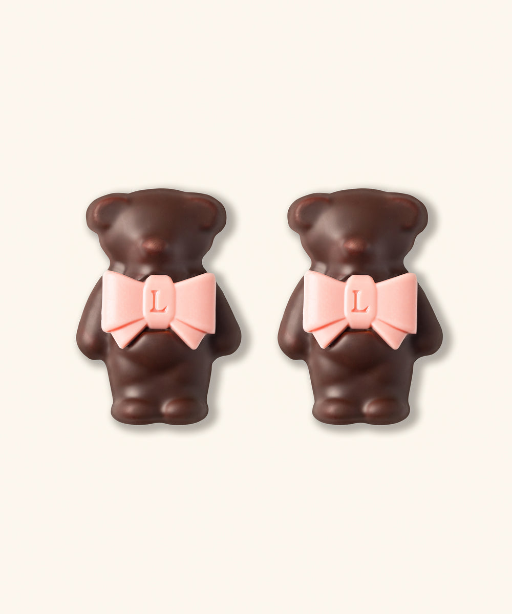 Duo d'oursons guimauve Ladurée - Chocolat Noir