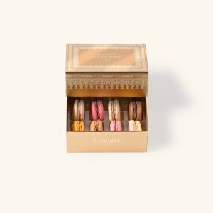 Coffret de 8 macarons "Napoléon" - Or
