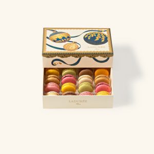 Coffret de 16 macarons "Pampille"