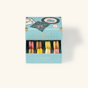 Coffret de 8 macarons "Destination Londres"